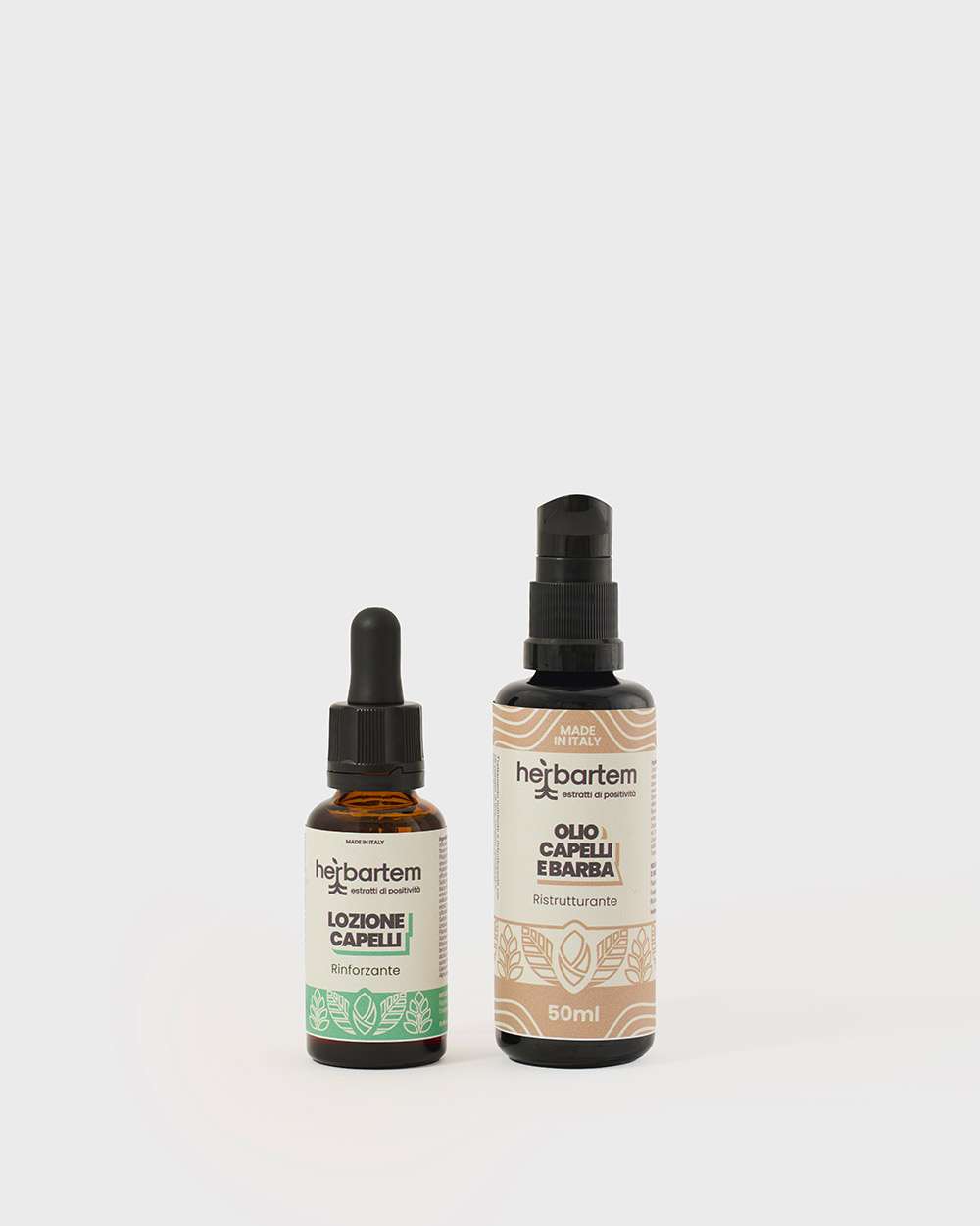 Herboderma Capelli & Barba (Olio Barba e Capelli + Lozione Capelli)